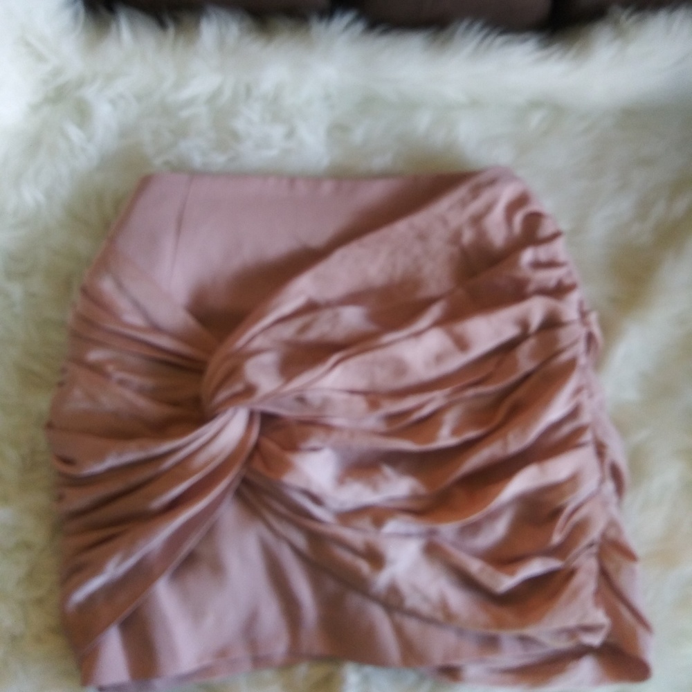 Blush pink skirt